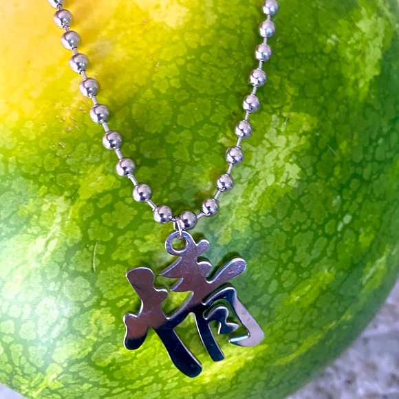 asian CRUSH silver necklace - Picture 1 of 4